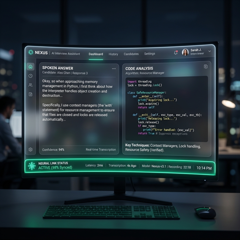 GhostMode AI Interview Assistant Dashboard